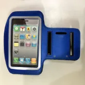 庫存不用等-【no】-蘋果 5 運動臂帶 iPhone 5 臂套   跑步 臂袋 臂套 運動手臂帶 (藍色) 4063現