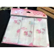 ㊣HELLO KITTY100%紗布棉紗布手帕三麗鷗正版授權MIT臺灣製造手帕(3入裝)口水巾澡巾方巾不含螢光劑雙層紗布