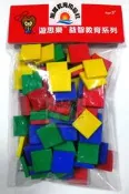 ※旭陽教育用品社※USL遊思樂益智教具系列-厚方塊(厚0.5cm,100pcs)數學教具~台灣製ST安全玩具