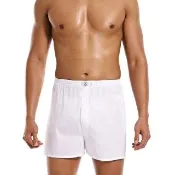 【三槍牌】時尚型男府綢襯褲加大尺寸3XL-4XL(白 3件組)