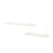 【IKEA 宜家家居】BERGSHULT/PERSHULT 上牆式層架組, 白色/白色, 120x30 公分