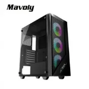 【Mavoly 松聖】3070 RGB電腦機殼｜炫光設計｜超大散熱空間設計