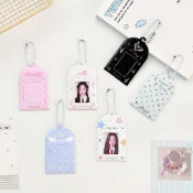 Element Polka Dot 1 英寸和 2 英寸 PVC 卡夾 ID 照片夾偶像包掛飾