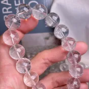千晶水晶🧚‍♀️純天然 稀有度高✨高品白幽靈聚寶盆手珠🔥🔥白幽靈手珠 千層幽靈手珠 千層白幽靈 幽靈手珠 水晶批發 幽靈