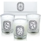 【化妝檯】台灣專櫃 diptyque 迷你香氛蠟燭禮盒 (無花果+ 漿果 +玫瑰) 70g 三入一組