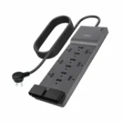 玉山最低比價網 [6美國直購] Belkin SRA009p12tt8 電湧保護器 12-AC-Outlet Surge Protector Power Strip-8ft 3,780 Joules