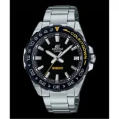 CASIO EDIFICE 卡西歐 簡約時尚 指針男錶 不鏽鋼錶帶-銀X黑 (EFV-120DB-1A) [秀時堂]