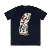 【Paul Smith】PAUL SMITH 簽字縮寫LOGO美式風格印花棉質短袖T恤(男款/深藍)