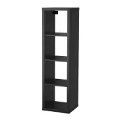 【IKEA 宜家家居】KALLAX 層架組, 黑棕色, 42x147 公分