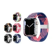 【ANTIAN】Apple Watch Ultra3/2 Series11/10/9/8/7/SE3/6/5 雙色編織尼龍卡扣錶帶(41/46mm42/44/45/49mm)