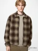 【UNIQLO】男裝/男女適穿 毛絨刷毛布勞森外套(長袖)(印花) 489487