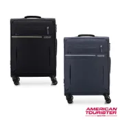 American Tourister 美國旅行者 24吋 SKY BLAZE 前開式/上掀式可擴充防盜拉鍊輕量布面軟殼行李箱/布箱/旅行箱(多色可選)