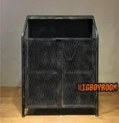【BIgBoyRoom】工業風家具 法式Vintage鐵櫃 LOFT餐櫃 美式舊化復古餐酒櫃 鐵櫃鞋櫃櫃子客製化工具櫃