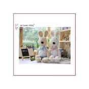 (店+)日本le sucre砂糖兔(法國兔)-30cm(學生裝款)(棕/白2色可選) 居家佈置 生日聖誕情人節禮物 g1164