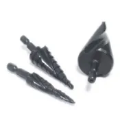 氮化螺旋槽階梯鑽 寶塔鑽 開孔器 錐形金屬 六角柄 階梯鑽 鑽孔 電鑽尾【4488】 123便利屋