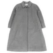 【DOKODEMO】成色極佳的Burberry Vintage 100%羊絨長顏色風衣，灰色，尺寸9AR（相當於L碼），男士