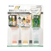 (店+)【inomata】冰箱管狀醬料收納盒調味罐架3入組 冰箱小物 分類 管狀醬料收納盒