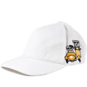 【BreezeOnline 微風精品線上】KARL LAGERFELD 刺繡騎車老佛爺棒球帽-白色