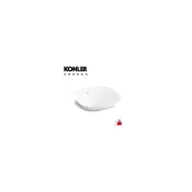 (店+)【KOHLER】✦築昂✦美國KOHLER VEIL 方型上崁臉盆(42.5 x 42.5cm)K-26407T-0