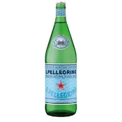 【S.Pellegrino 聖沛黎洛】天然氣泡礦泉水玻璃瓶裝1000mlx12入/箱(進口氣泡水/官方直營)