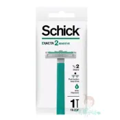 (店+)【Schick 舒適牌】舒適 Exacta2 防滑輕便刮鬍刀 滋潤型 1支