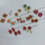 Rainbow Nail 美甲少女心合金飾品 美甲桃心 美甲大鑽 合金飾品 美甲鑽