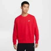 NIKE 長袖上衣 男 大學T 毛圈布 AS M NK CLUB FT CREW 紅 FN3889-657