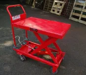 TIG啟思工業 TIG 啟思工業 腳踏式油壓昇降台車/升降台車/油壓拖板車/絞盤/油壓