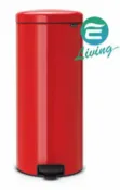 易生活ELiving BRABANTIA PEDAL BIN NEWICO 紅色 時尚腳踏式垃圾桶 30L # 111808