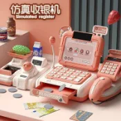 【台灣-出貨】扮家家酒玩具 過家家兒童超市收銀機玩具寶寶仿真多功能販賣售貨益智女孩過家家收銀臺