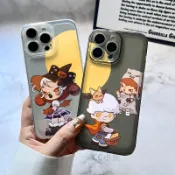 萬聖節惡搞卡通人物 蘋果17/16/15手機殼 iphone14 13 12mini 11 全包軟殼防摔手機殼7/8透明
