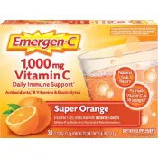 限量✨美國Emergen-C 橙橘Orange，益滿喜,旅遊必備*維他命C 1000 mg元氣粉 30包效期:11/27