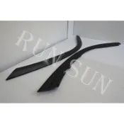 ●○RUN SUN 車燈,車材○● 全新 豐田 ALTIS 11代 11.5代 大燈上 飾條 消光黑 一對 台灣製