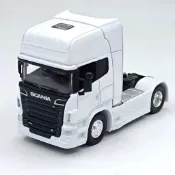 ＝微縮時刻＝WELLY｜MAN TGX XXL｜SCANIA V8 R730｜貨櫃車 1/64合金拖車頭 模型