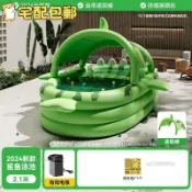（🏄横扫炎热🏊免运🏄）西瓜鯊魚充氣游泳池兒童家用泳池小孩玩水池戶外大型成人戲水池