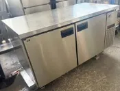 ○大員林2手貨○ 二手五尺半凍藏工作台冰箱/5尺平台冰箱/臥式白鐵冰箱/氣冷式/風冷/半冷凍.半冷藏