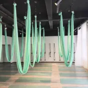 空瑜吊床 空中瑜伽掛布 空中瑜伽吊牀美式家用反重力瑜伽館專用微彈力懸掛訓練帶一片式