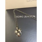 Georg Jensen喬治傑生GJ 1994 首刻 蛹之蝶 銀石項鍊