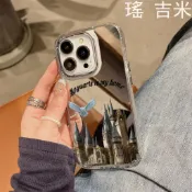 哈利波特 魔法學校 鏡面手機殼 適用於蘋果15/14/13/12/11 Promax Pro 硅膠蘋果高級感 瑤吉米