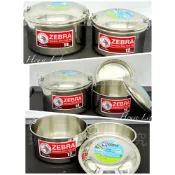 (店+)#304 斑馬牌圓形雙層便當盒 8S-12CM/8S-14CM