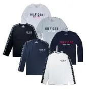 【TOMMY HILFIGER】TY大學T/經典長袖/T恤/滿版(多款可選)