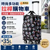 超承重🔥 省力小拉車 便攜收納可摺疊超市購物買菜購物車 防水小推車 手推車 買菜車 菜籃推車 購物車 五輪購物車 拉桿包