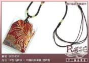 香火袋項鍊+PVC防水透明套 平安符袋 御守 護身符  絲綢布 福袋  大量訂製有優惠 【鹿府文創 B02S3520】