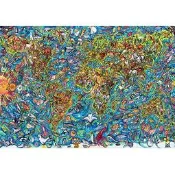 (現貨)歐洲STEP拼圖---世界地圖(4000片)85407