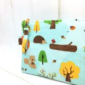 ✎ 日本布 | 扁型萬用袋/收納袋/工具袋 | 北歐森林