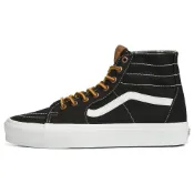 (店+)【VANS】VN0A7Q62BLK Vans SK8 Ca Throwback 織物 舒適百搭 耐磨 高幫 板鞋 男女同款 黑黃
