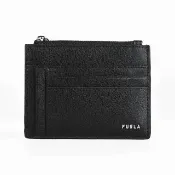 【FURLA 芙拉】FURLA Man project拉鍊卡夾(男款/黑)