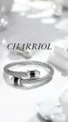 95%🆕正版精品CHARRIOL夏利豪CELTIC NEW ART DECO  經典螺旋鋼索手環M