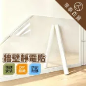 牆壁靜電貼 牆壁貼 靜電貼 保護膜 靜電吸附 窗戶玻璃貼 牆面保護膜 防油靜電貼 廚房 防油膜 壁貼 透明靜電貼眾泰百貨