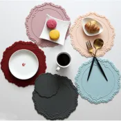[清倉特賣] 韓國 Ohomage 有機矽膠餐墊 -鐵灰(French系列)35*35cm 熱墊 用餐儀式感 送禮推薦